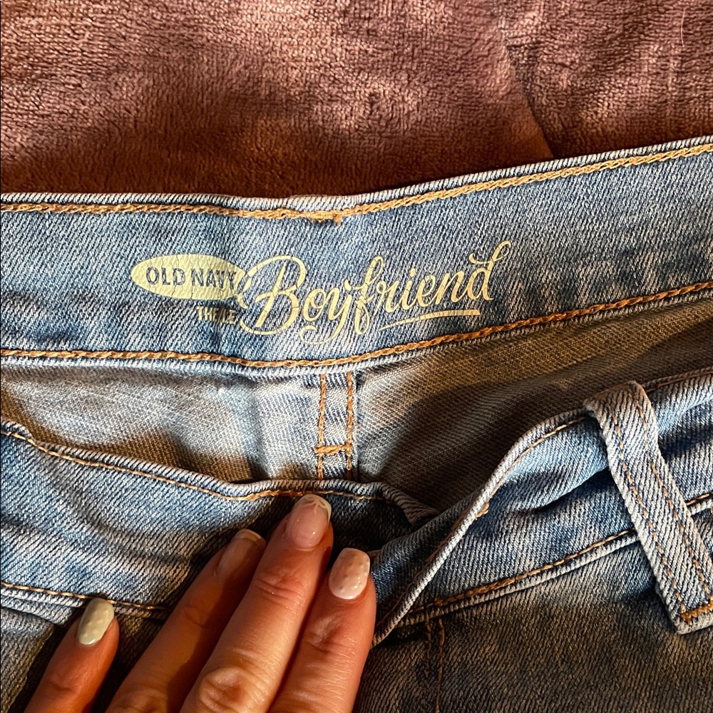Old Navy Light Blue Jean Shorts - Picture 2 of 3